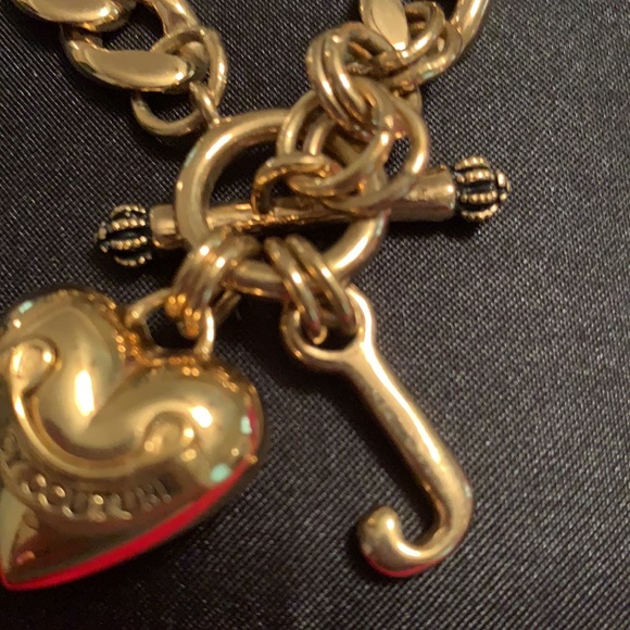 Y2K JUICY COUTURE STARTER NECKLACE AND EARRINGS CHUNKY CHOKER HEAVYWEIGHT - Picture 7 of 16